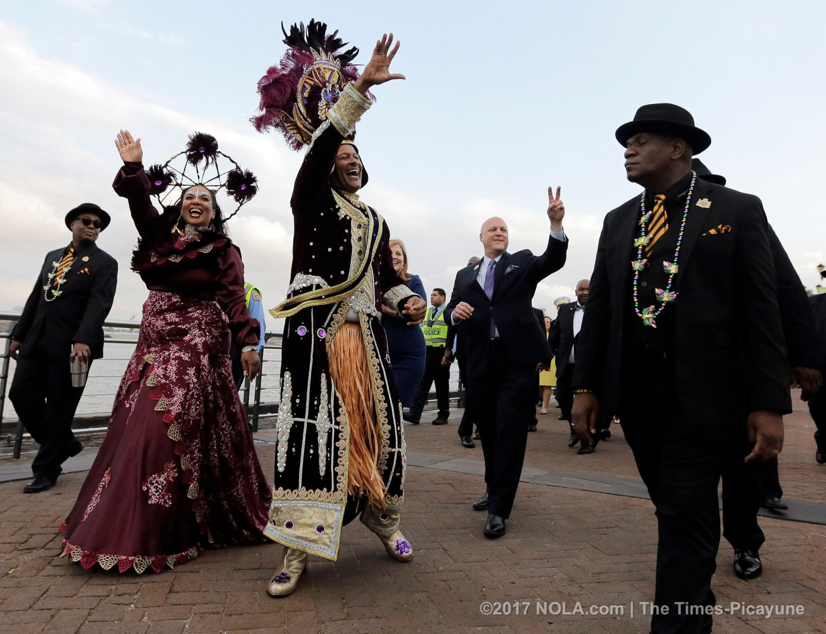 Mardi Gras 2017: Zulu and Rex arrive for Lundi Gras